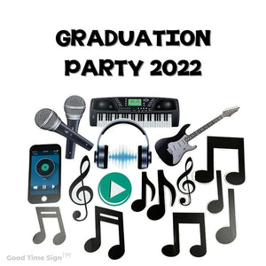 Evansville Yard Card Sign Rental Graduation - Music Theme