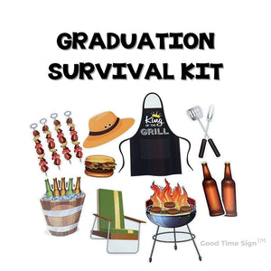 Evansville Yard Card Sign Rental Graduation - Grill Master Theme