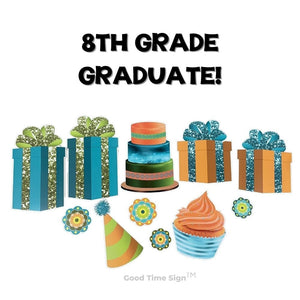 Evansville Yard Card Sign Rental Graduation - Fiesta Theme