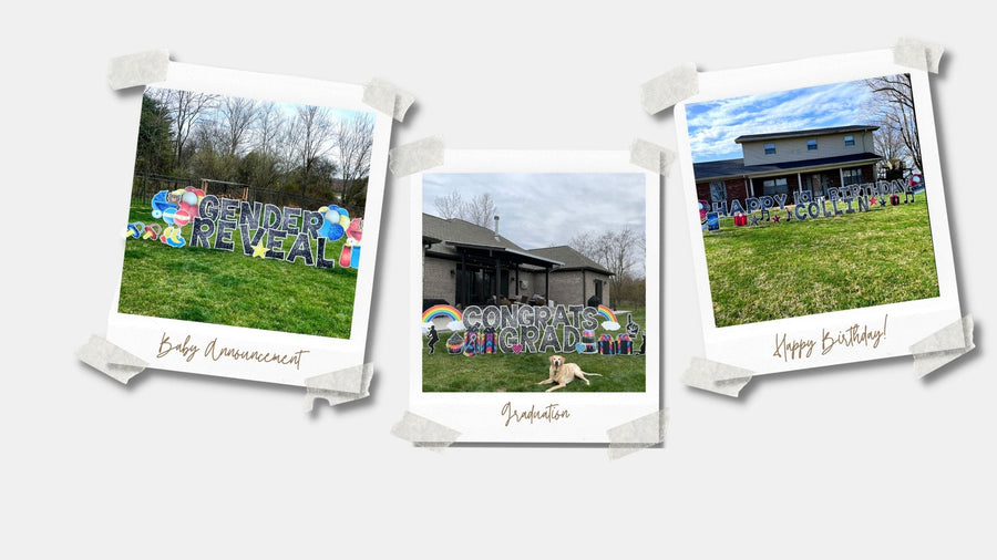 Birthday Sign Rentals I Yard Card Greetings I Evansville Good Time Sign