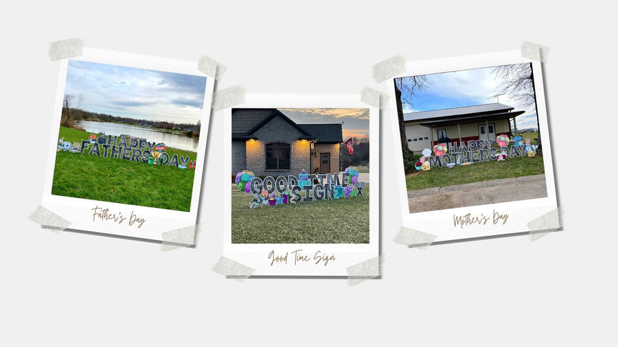 Birthday Sign Rentals I Yard Card Greetings I Evansville Good Time Sign