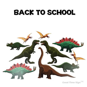 Evansville Yard Card Sign Rental Back To School - Dinosaur Theme