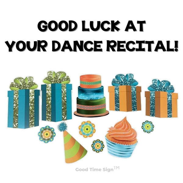 Evansville Yard Card Sign Rental Good Luck - Fiesta Theme